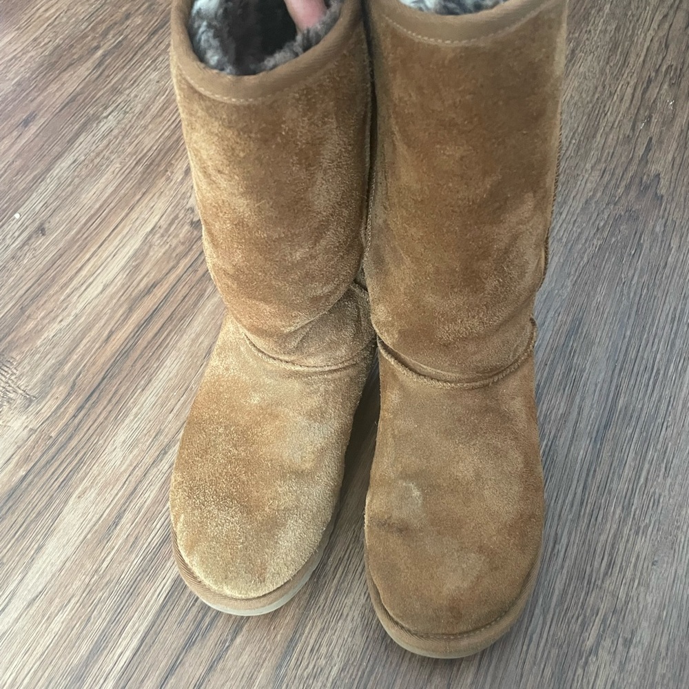 Ugg Tall Boot W/ Leopard Print Inside - image 5